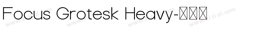 Focus Grotesk Heavy字体转换